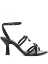 Alohas Woman Toe Strap Sandals Black Size 10 Soft Leather In Black