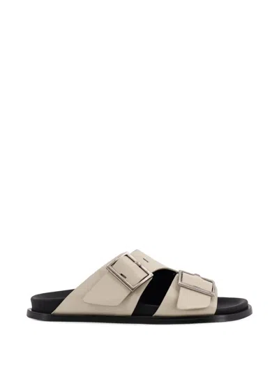 ALOHAS ADJUSTABLE STRAP LEATHER SANDALS
