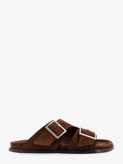 Alohas Alba Suede Sandals In Brown