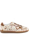 Alohas 'tb.490' Brown Low Top Sneakers With Embossed Logo On The Side And Perforated Details In Brown