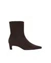 Alohas Ambar Rift Pointed Toe Kitten Heel Suede Boots In Multi