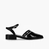 Alohas Aveline Black Leather Ballet Flats In Black