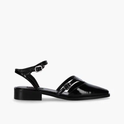 Alohas Aveline Black Leather Ballet Flats