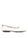 Alohas Gill Mesh Leather Ballet Flats