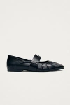 Alohas Bargo Leather Loafer Ballet Flat In Black, Women's At Urban Outfitters