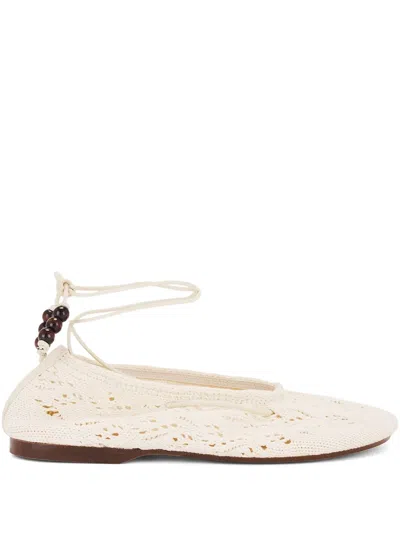 ALOHAS BEADED LACE-UP ROSEMARY BALLET