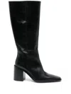 Alohas Berta 80mm Leather Boots In Schwarz