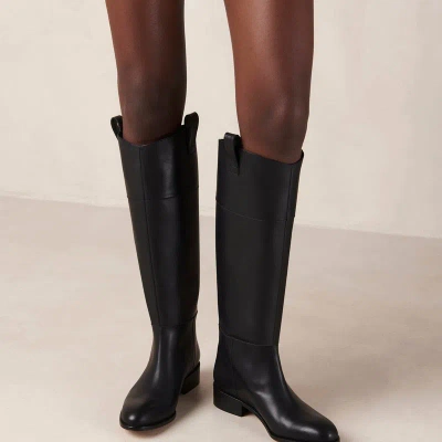 Alohas Billie Black Leather Boots