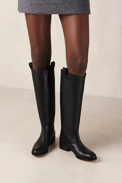 Alohas Billie Leather Knee High Boot In Black, Women's At Urban Outfitters