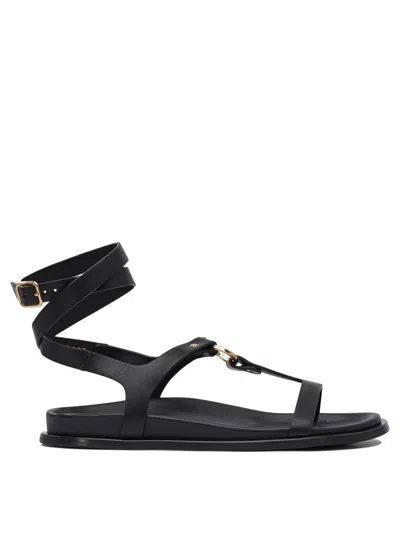 Alohas Black Cuerolite Sandals