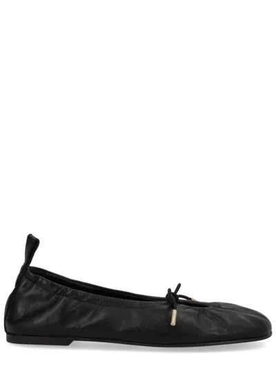 Alohas Black Leather Flats