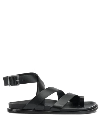 Alohas Black Leather Sandals