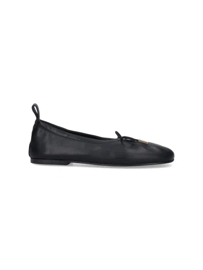 Alohas Black Rosalind Leather Flats