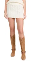 Alohas Blake White Tricot Skirt White In White
