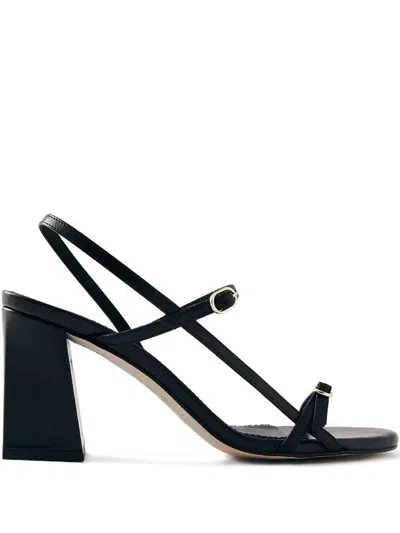 Alohas Block-heel Strappy Sandals In Black