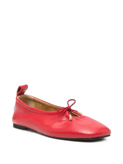 Alohas Bow-detail Leather Ballet Flats In Multi