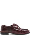 Alohas Brandy Leather Loafers In Red