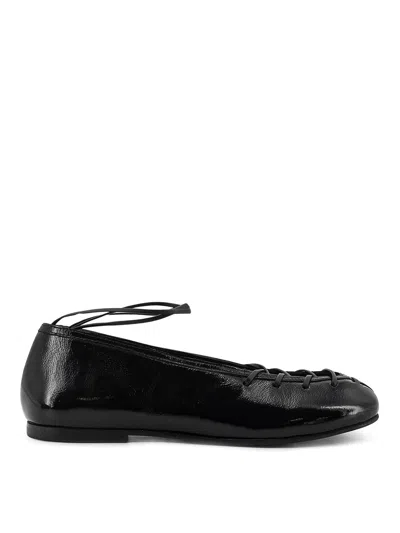 Alohas Bumi Ballerina In Patent Leather In Black