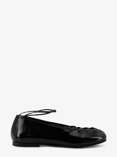 Alohas Bumi Patent Leather Ballerinas In Black