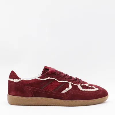 Alohas Burgundy Leather Tb 490 Crochet Sneakers In Red