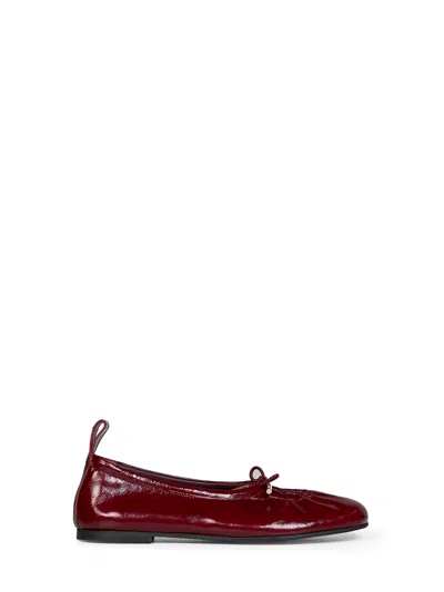 Alohas Burgundy Patent Leather Rosalind Ballet Flats In Multi