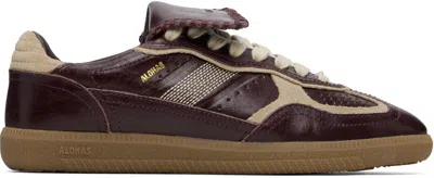 Alohas Burgundy Tb.490 Club Leather Sneakers In Brown