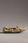 Alohas Calla Suede Studded Loafers In Beige