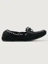 Alohas Calla Suede Studs In Black