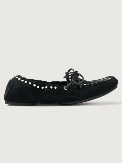 Alohas Calla Suede Studs In Black
