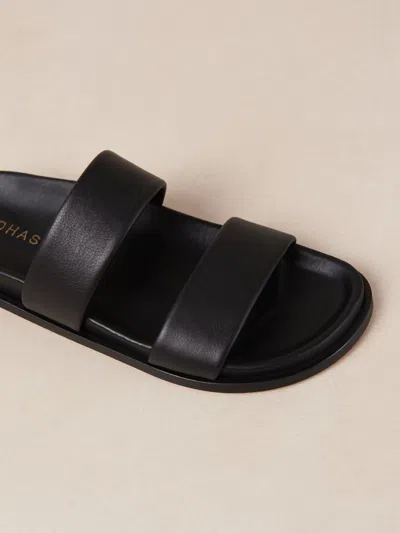 Alohas Calypso Leather Sandals In Black