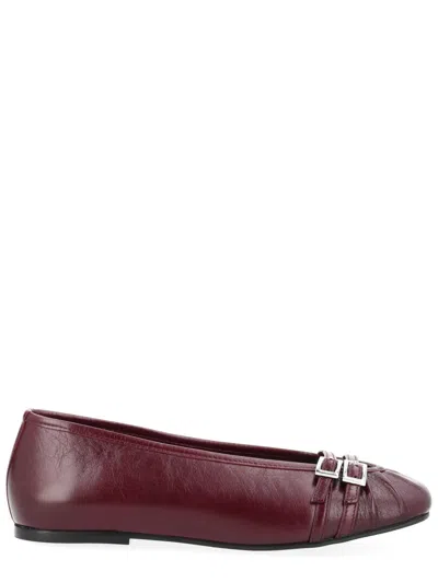 Alohas Chic Mini Flats For Women In Burgundy
