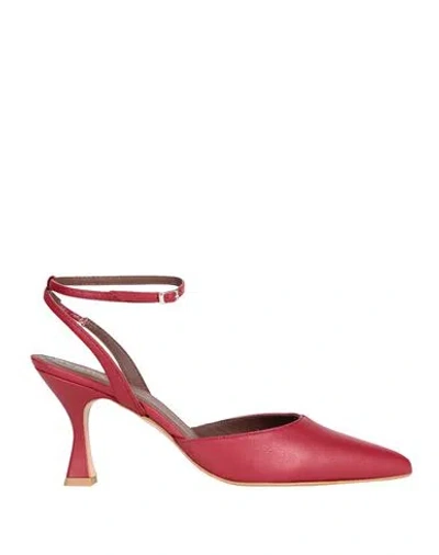 Alohas Cinderella Lipstick Red Magenta Woman Pumps Magenta Size 6.5 Soft Leather
