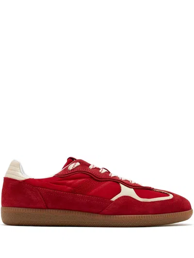Alohas Contrast Heel Tab Sneakers For Women In Rosso