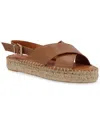 Alohas Crossed Leather Espadrille