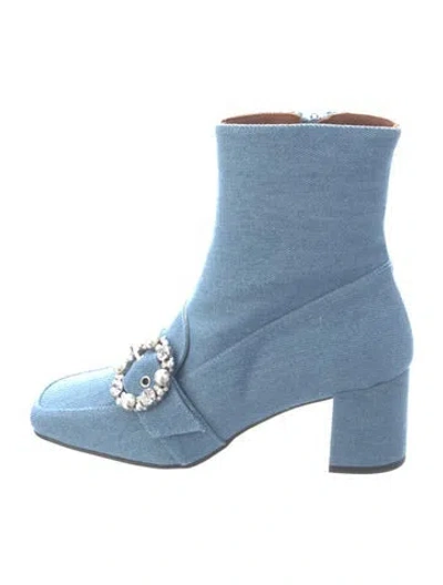Pre-owned Alohas Denim Boots In Blue
