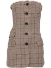 Alohas Deva Strapless Brown Vest In Brown