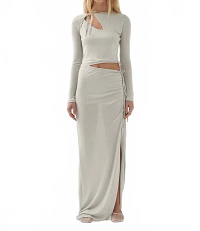 Alohas Doi Maxi Dress In Gray