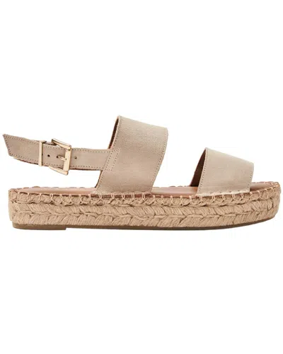 Alohas Double Strap Leather Sandal In Neutral