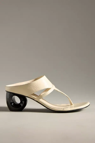 Alohas Dystaria T-strap Heels In White