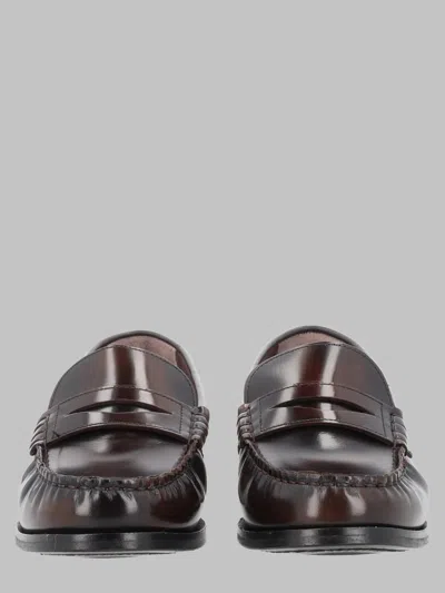 Alohas Elegant Women's Leather Loafers In Brown