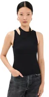 Alohas Eos Regular Black Tank In Black