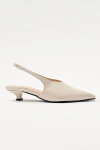 ALOHAS EROS LEATHER SLINGBACK KITTEN HEEL IN CREAM, WOMEN'S AT URBAN OUTFITTERS