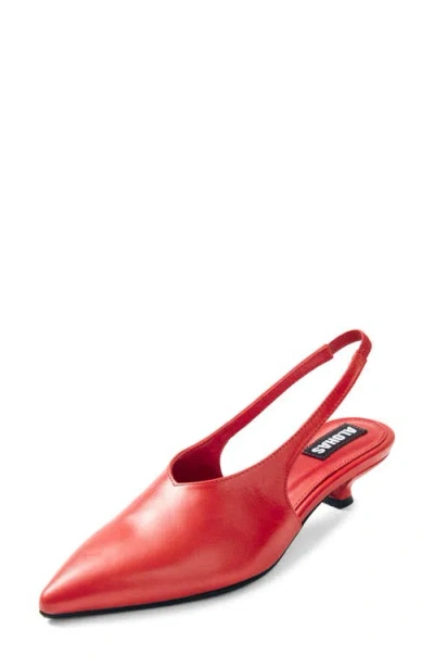 Alohas Eros Slingback Pointed Toe Kitten Heel Pump