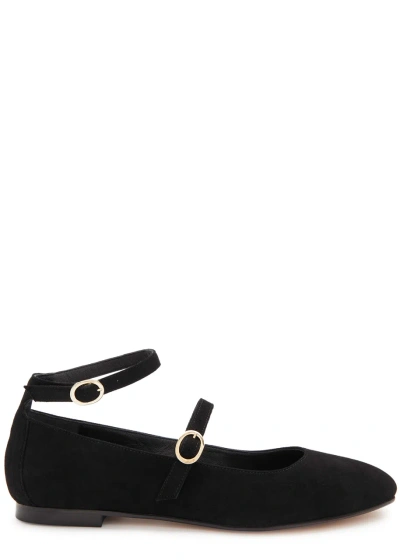 Alohas Evelyn Suede Ballet Flats In Black