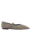 Alohas Lace-up Suede Flats In Multi