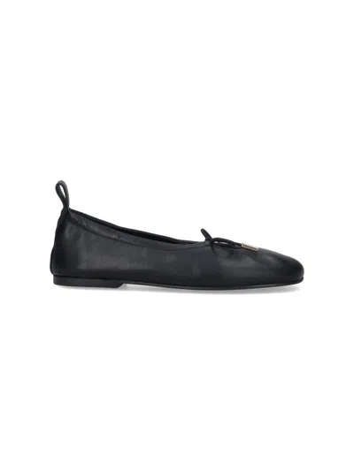Alohas Flat Shoes In Black