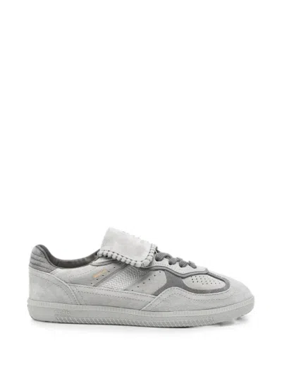 Alohas Foldover-tongue Leather Sneakers In Gray