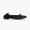 Alohas Freya Leather Ballet Flat In Black, Women's At Urban Outfitters In Black
