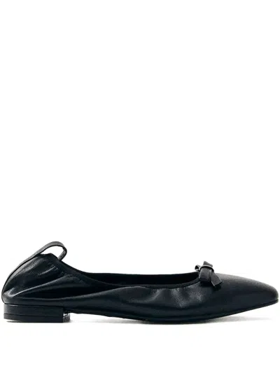 Alohas Freya Bow-detail Square-toe Ballet Flats
