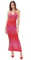 Alohas Gabrielle Maxi Dress Red In Red
